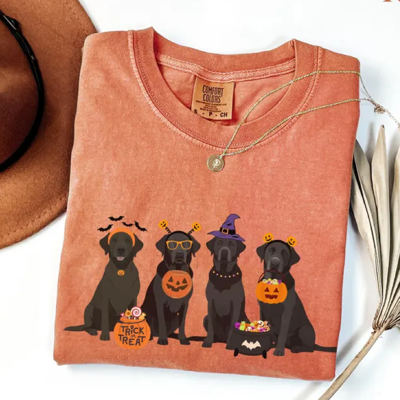Halloween Black Lab T-shirt