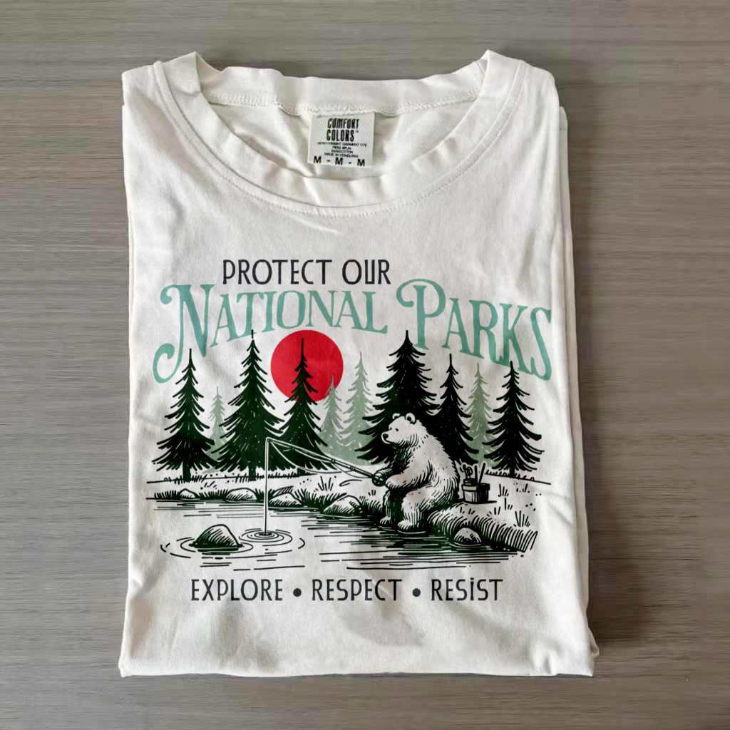 Retro Style National Park Subtle Resist T-shirt