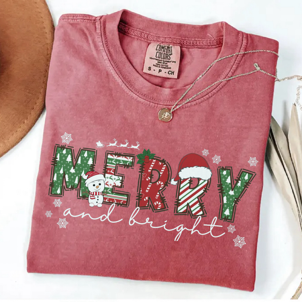 Comfort Colors Family Christmas T-shirt