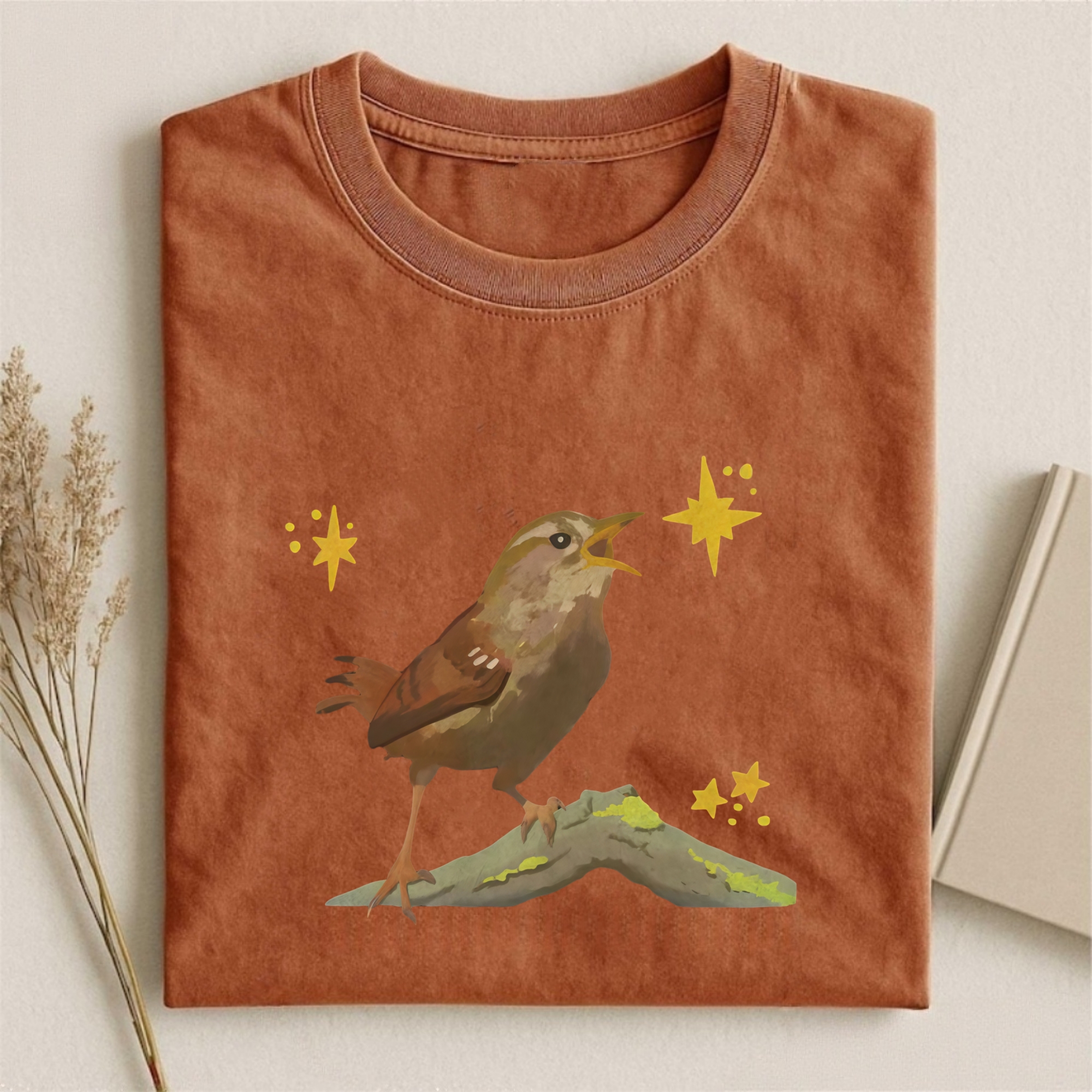 Singing Bird And Star T-shirt