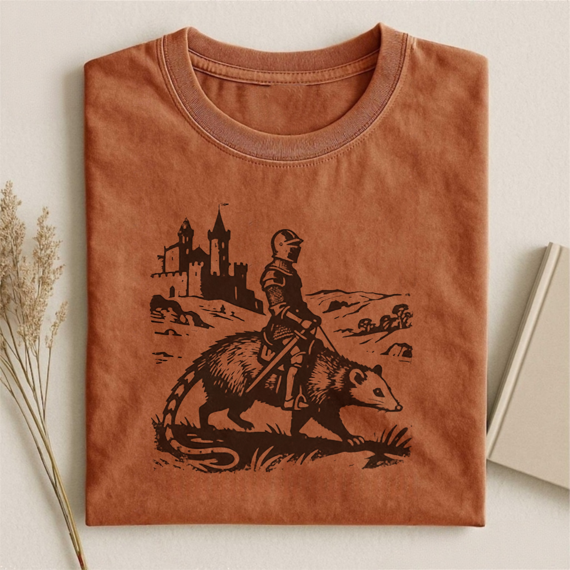 Funny Knight Opossum T-shirt