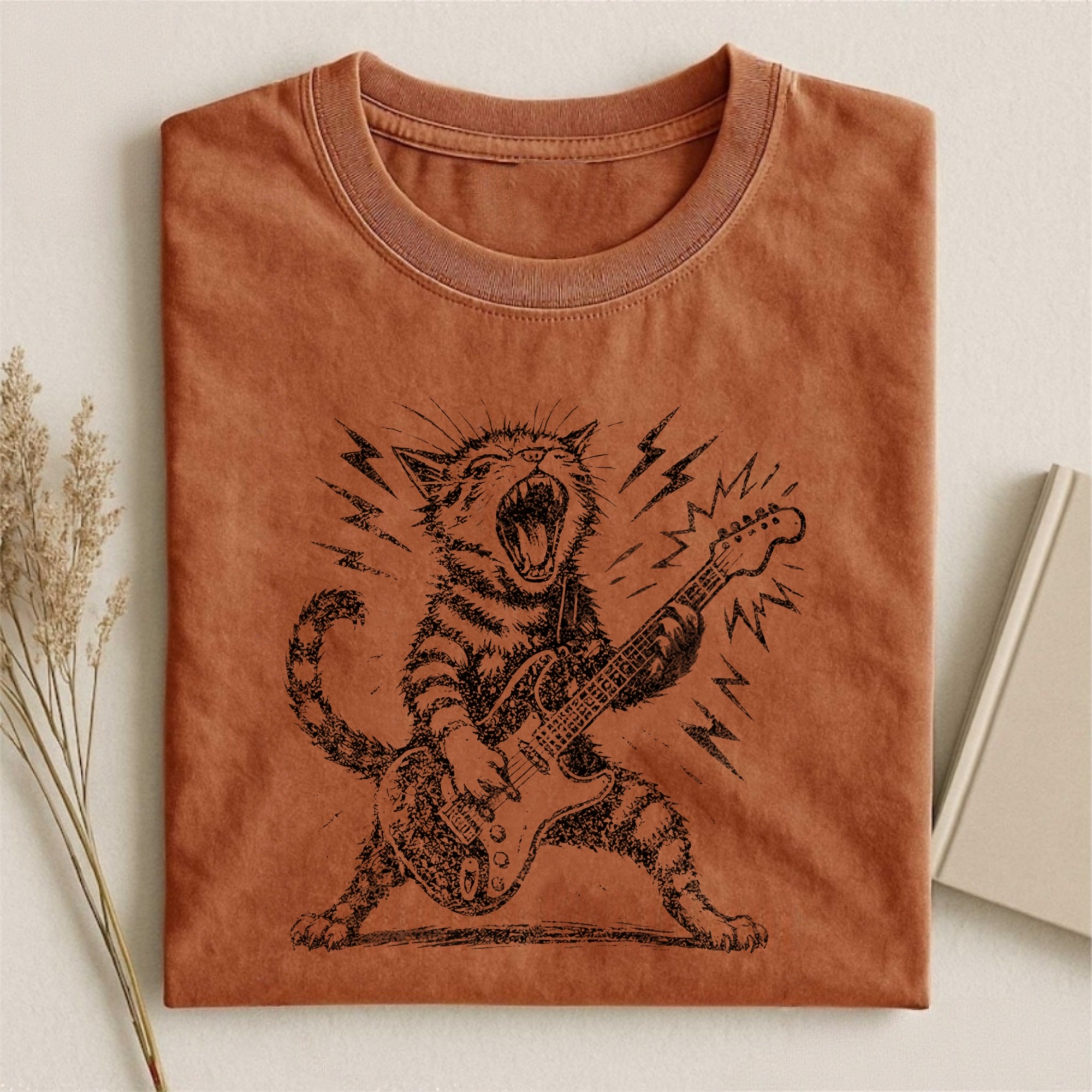 Rock and Roll Cat T-shirt