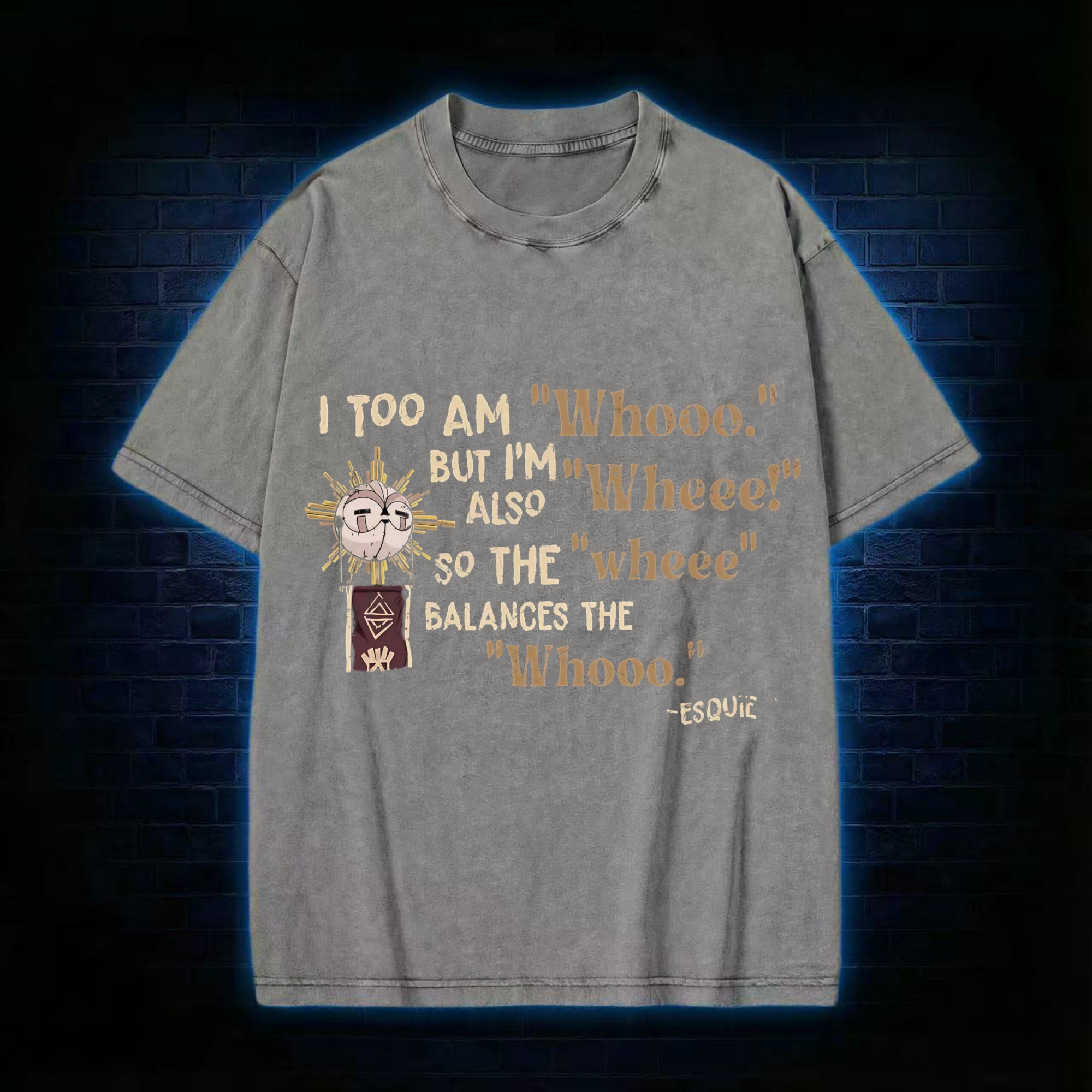 Too am Whooo. Washed T-shirt