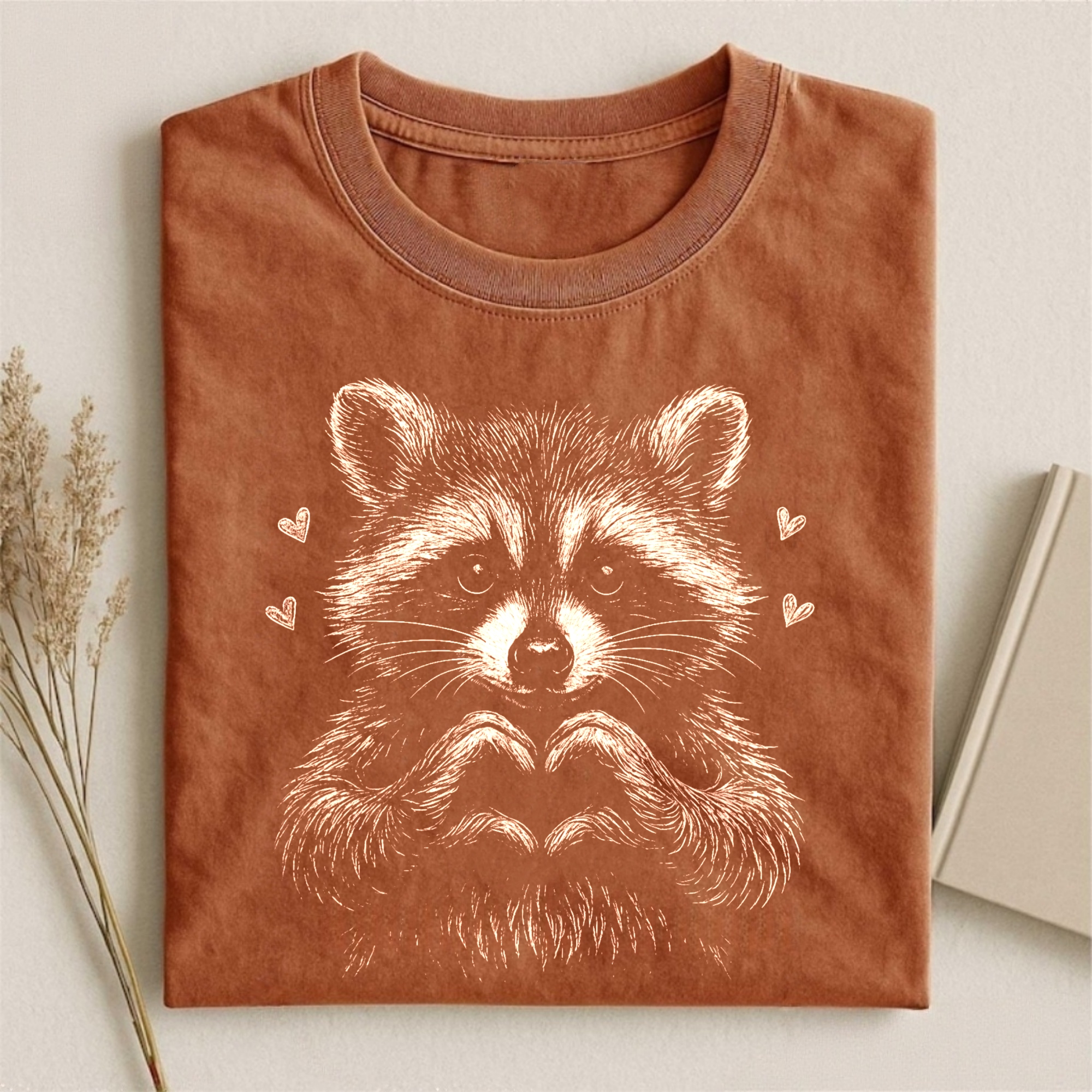 Valentine Raccoon T-shirt