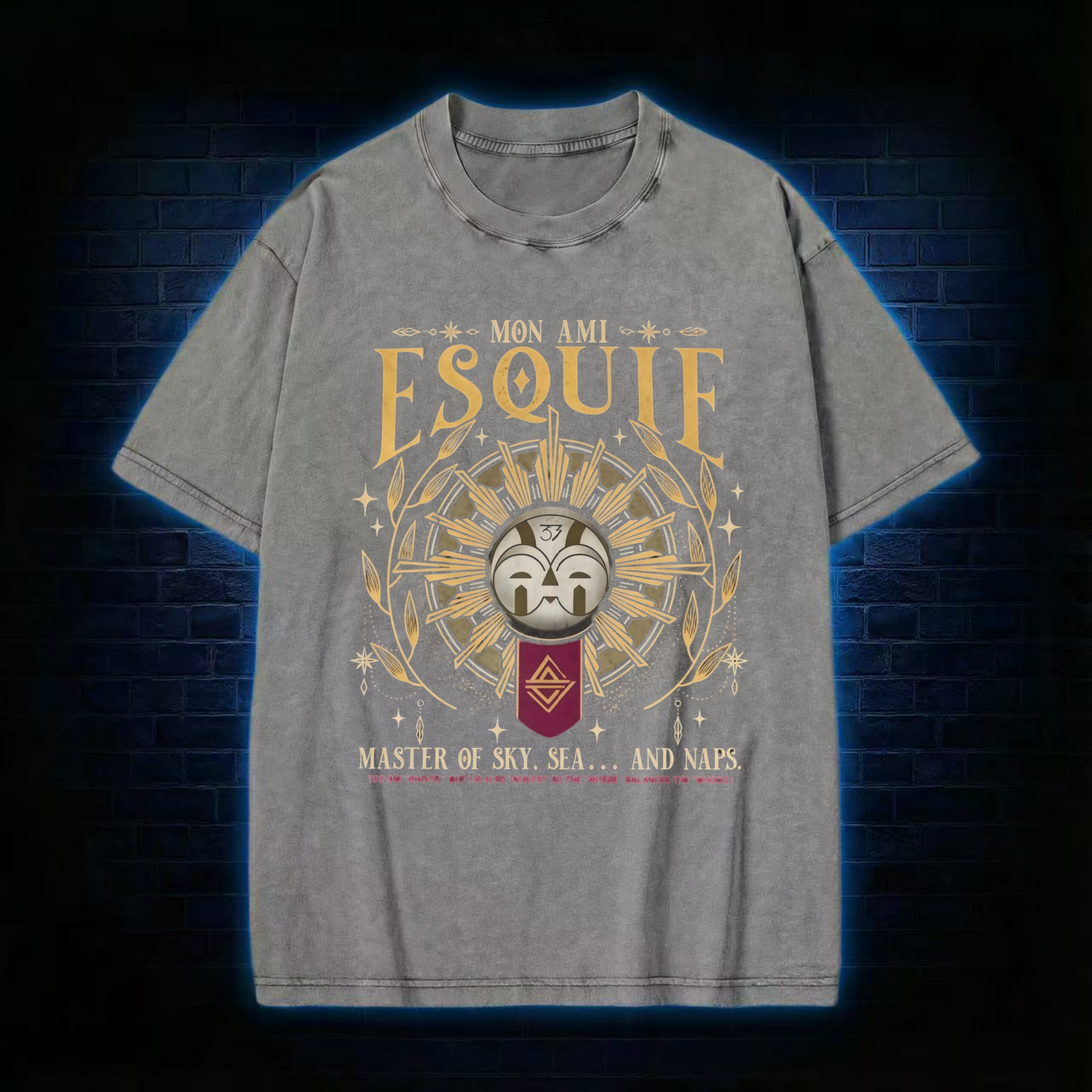 7-Master of Sky, Sea... and Naps Washed T-shirt