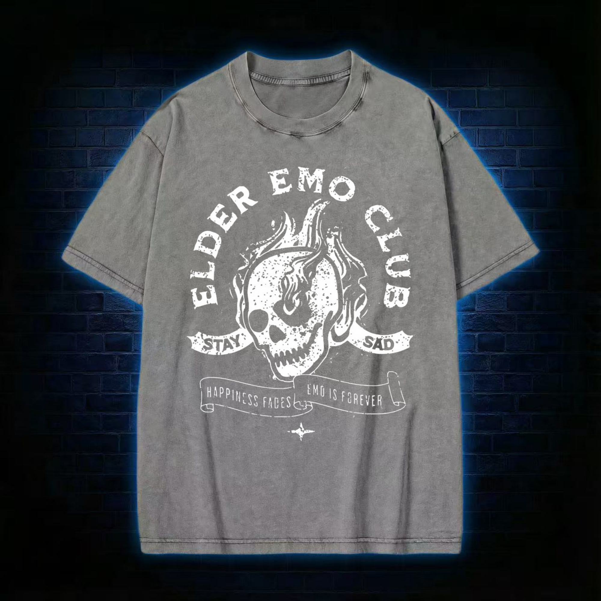Elder Emo Club Washed T-shirt