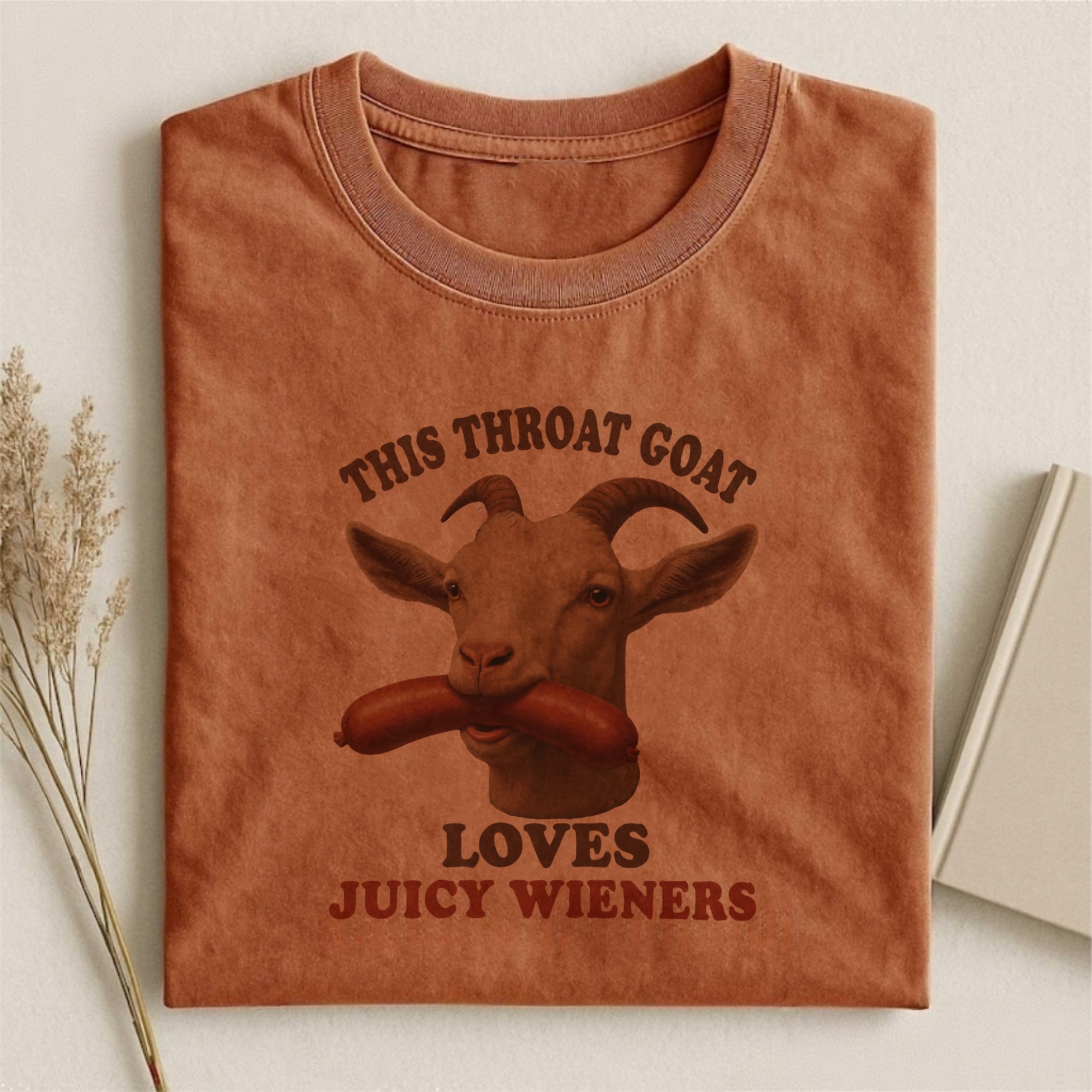 Throat Goat Loves Juicy Wieners T-shirt