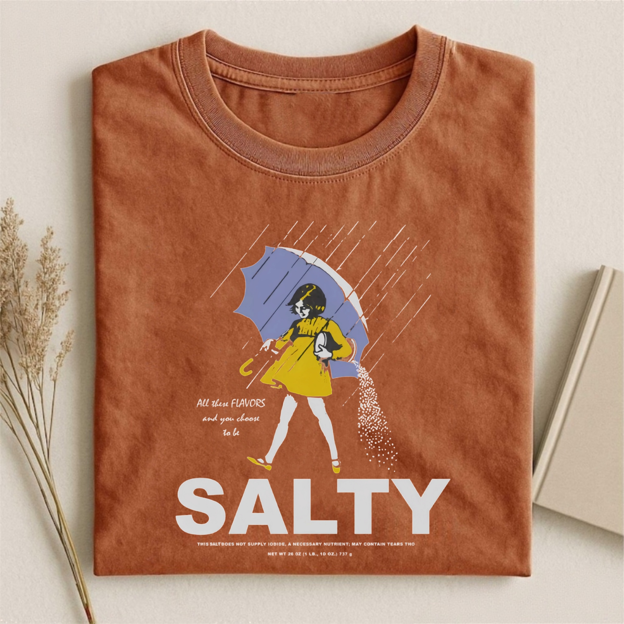 Salty Girl Vintage Cotton Blend T-shirt