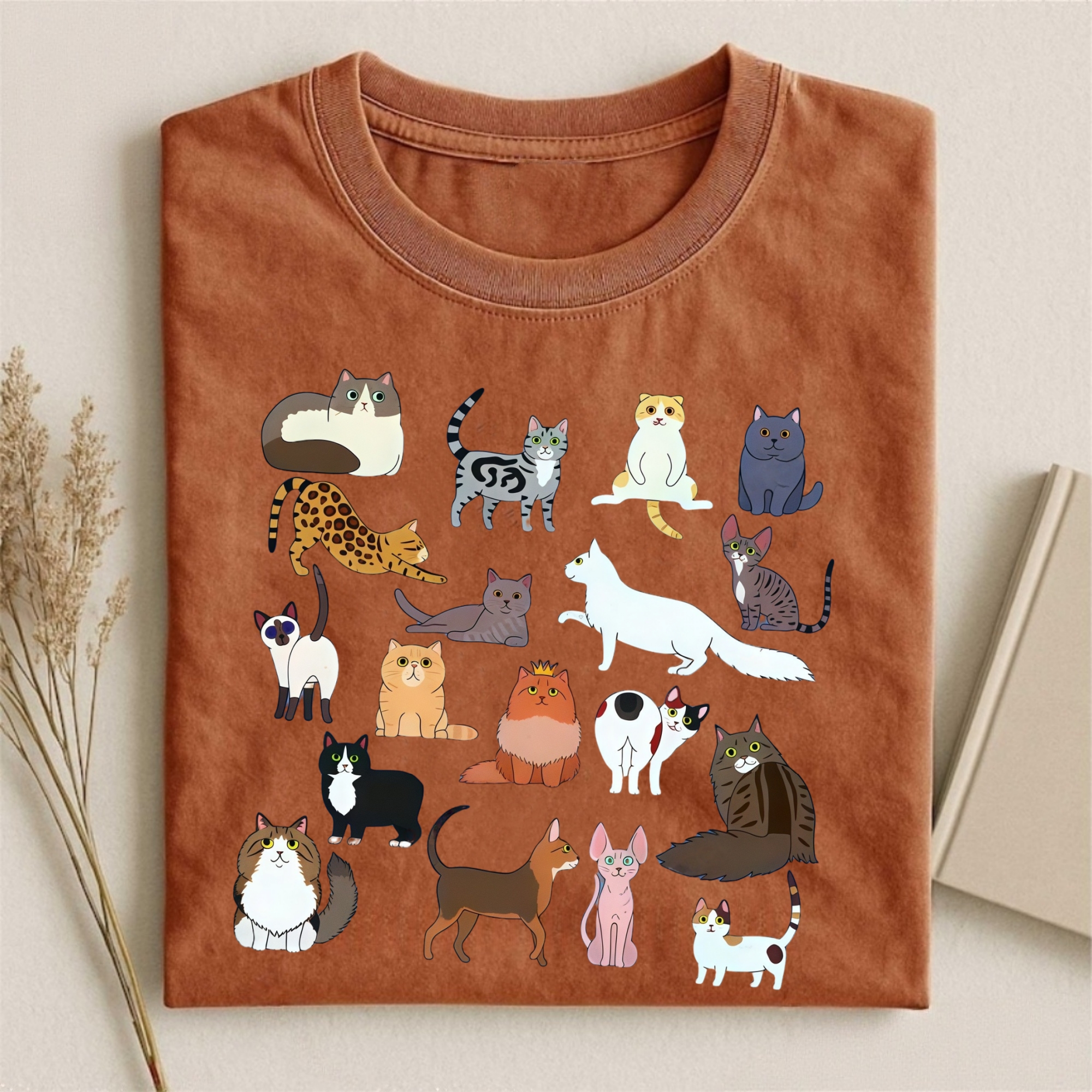 Various Cat Breeds Collection T-shirt