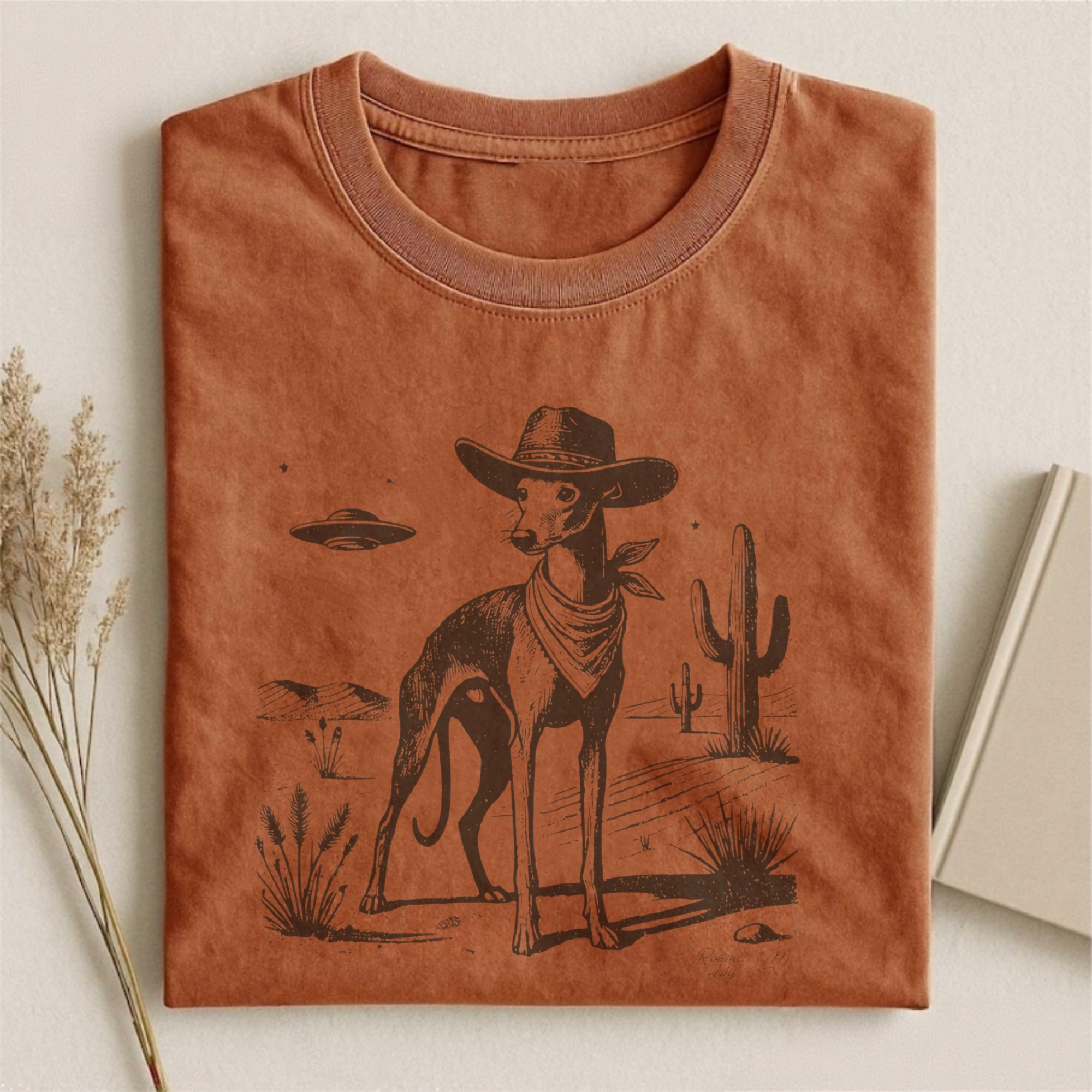 Whippet Vintage Shirt UFO Western T-shirt