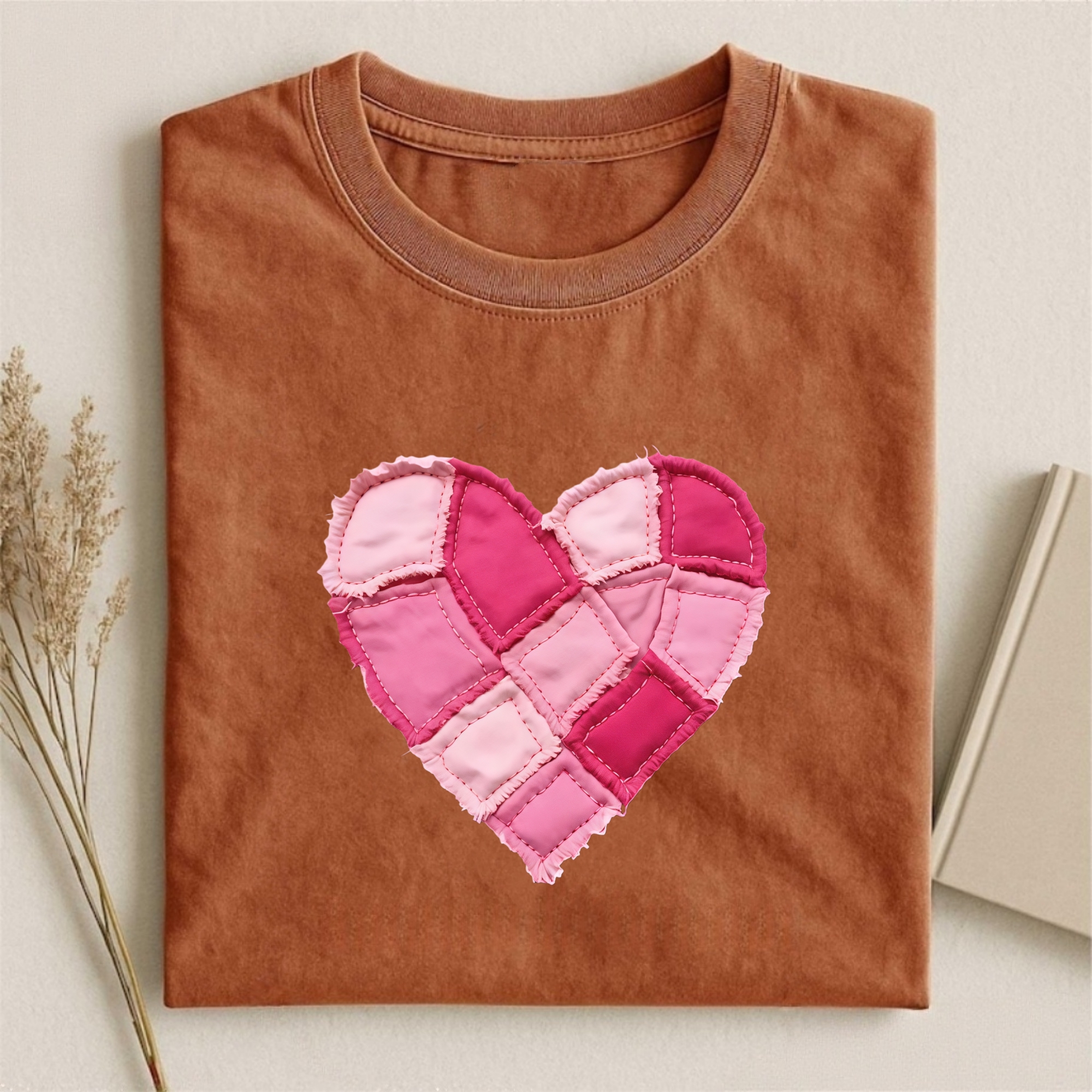 Valentine Patchwork Heart T-shirt