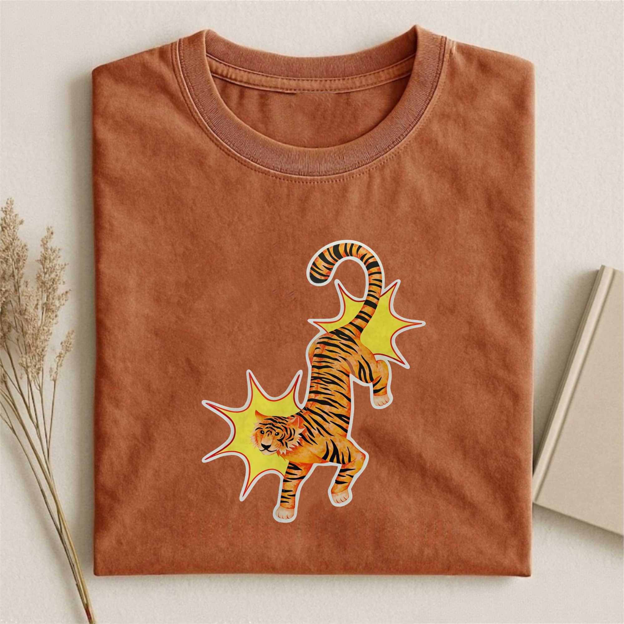 Watercolor Dynamic Tiger T-shirt
