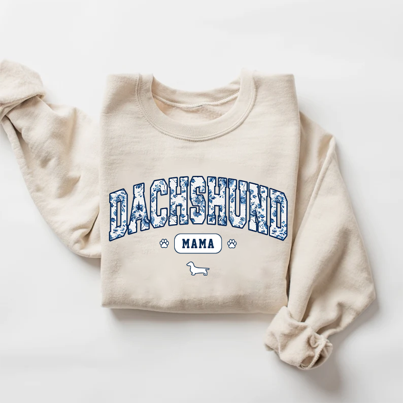 Comfort Colors Floral Dachshund Mama Sweatshirt