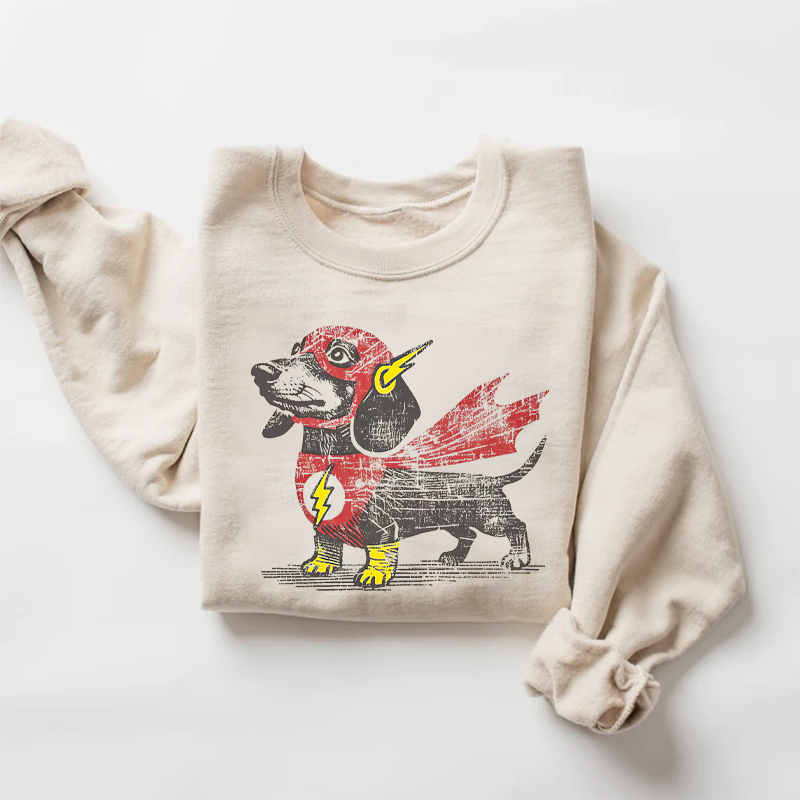 Dachshund Superhero Sweatshirt