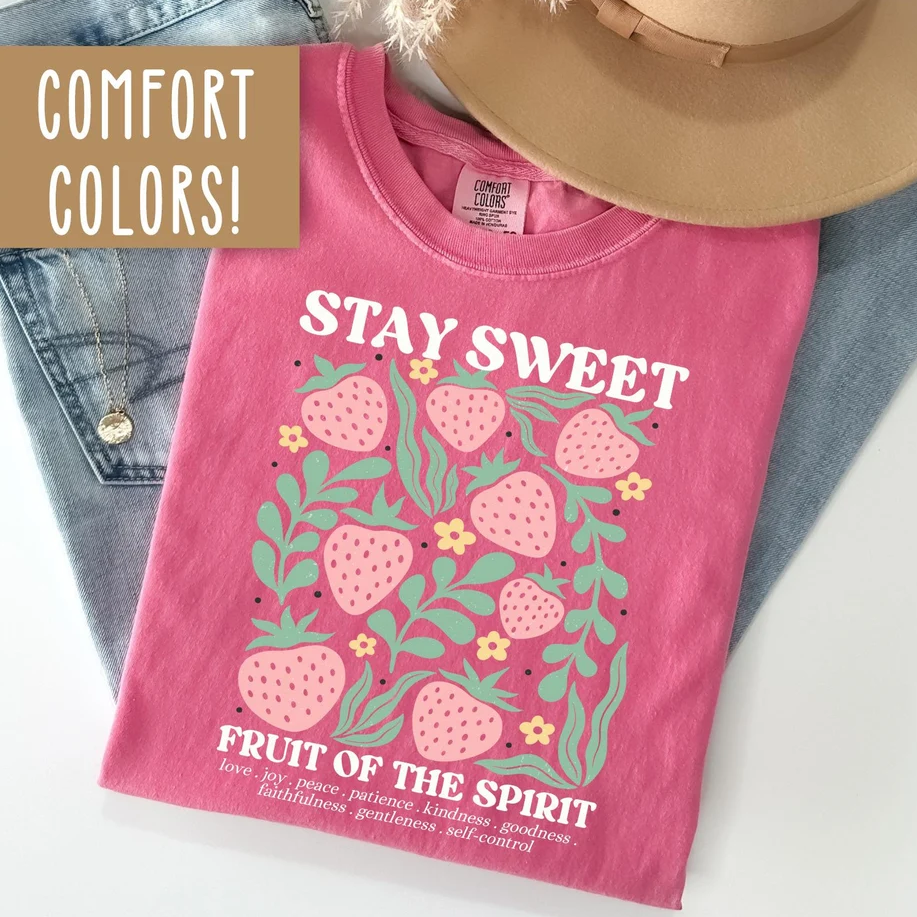 Comfort Colors Fruits of the Spirit Bible Shirt