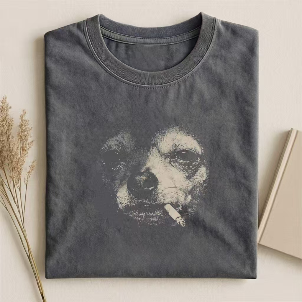 Smoking Chihuahua Meme T-shirt