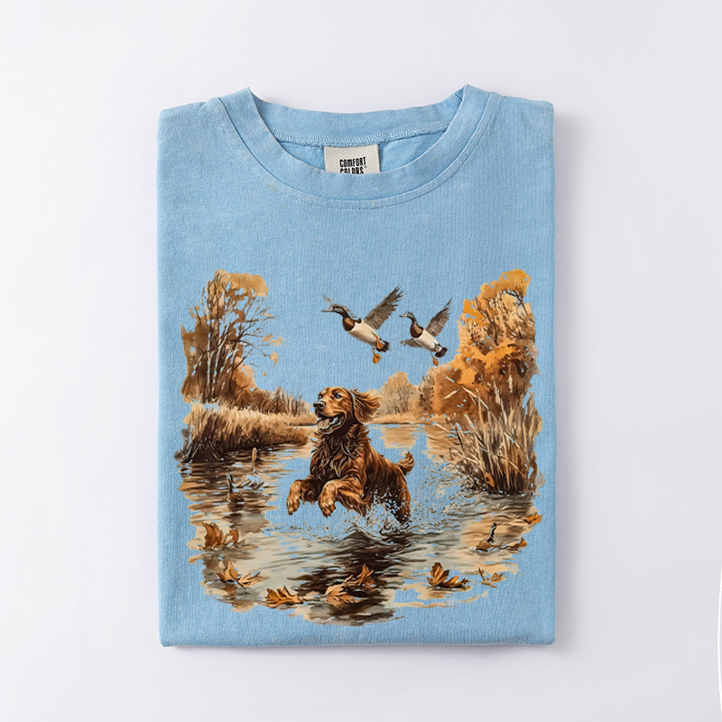 90s Retro Golden Retriever T-shirt