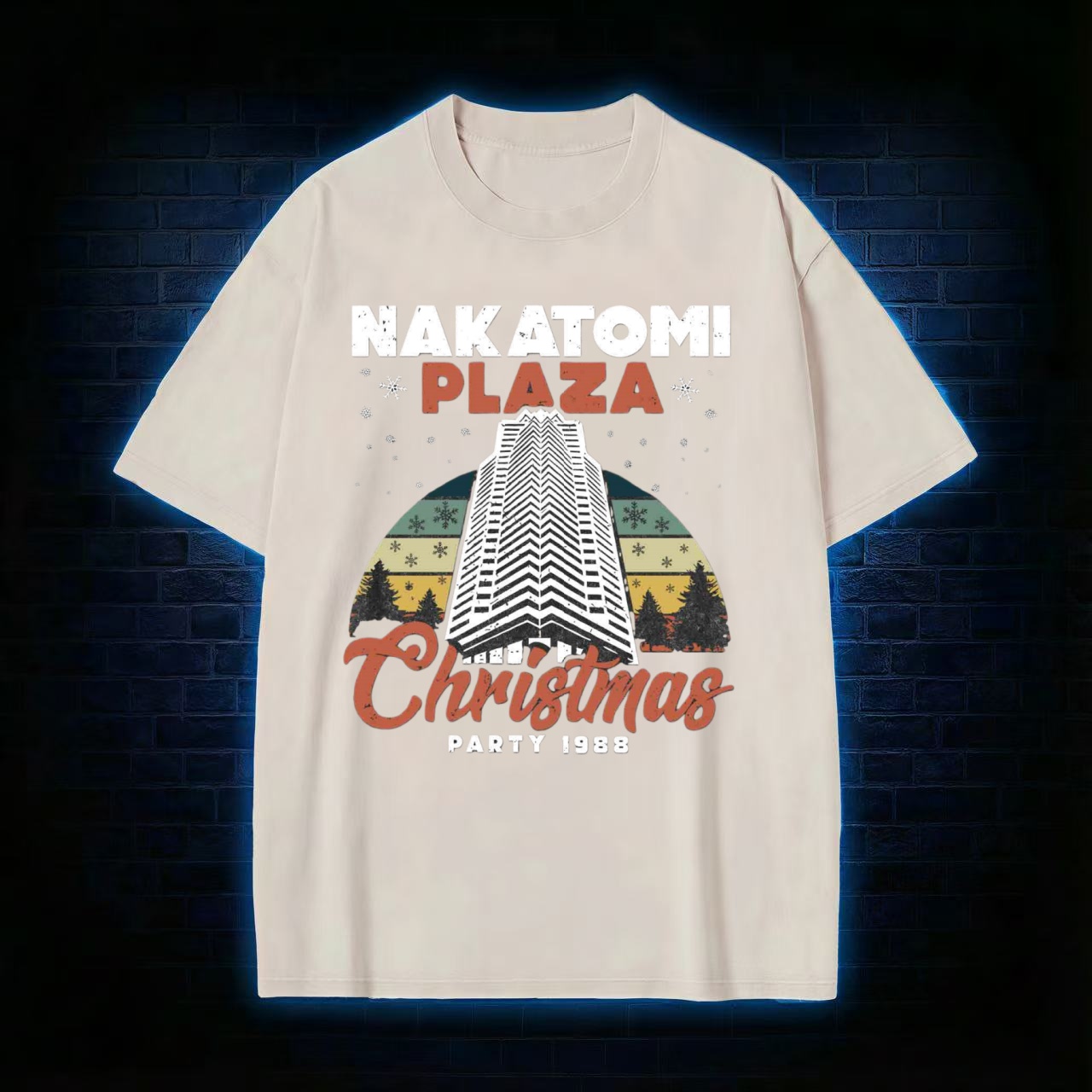 Nakatomi Plaza Christmas Party Washed T-shirt