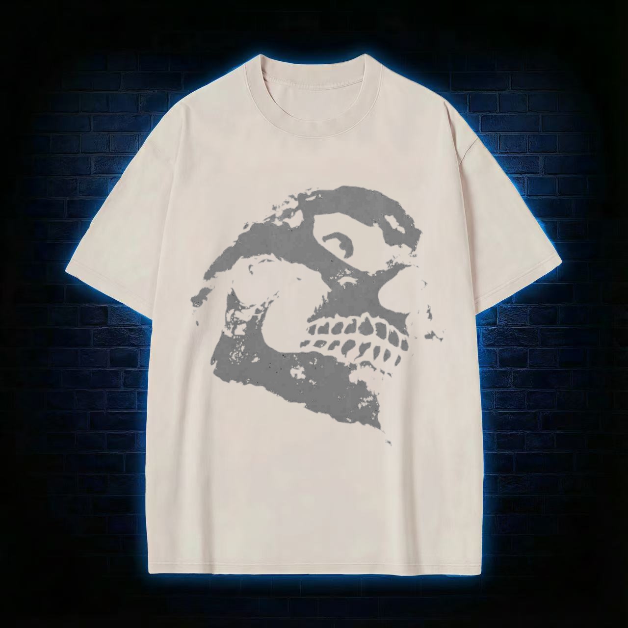 Retro Skull Washed T-shirt