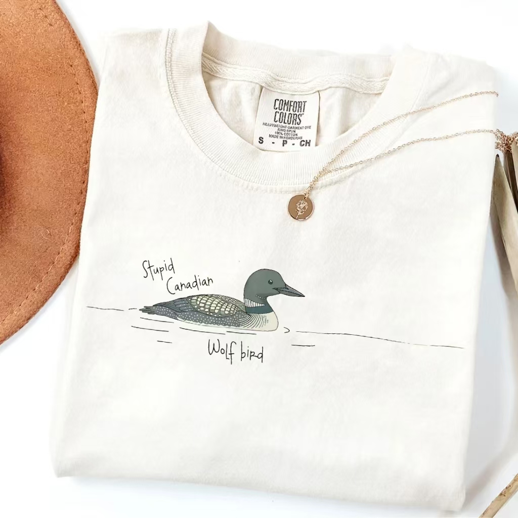 "Wolf Bird" Canadian Loon Meme T-Shirt