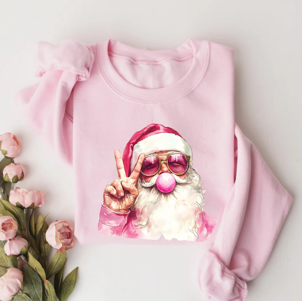 Santa Blowing Bubble Christmas T-shirt
