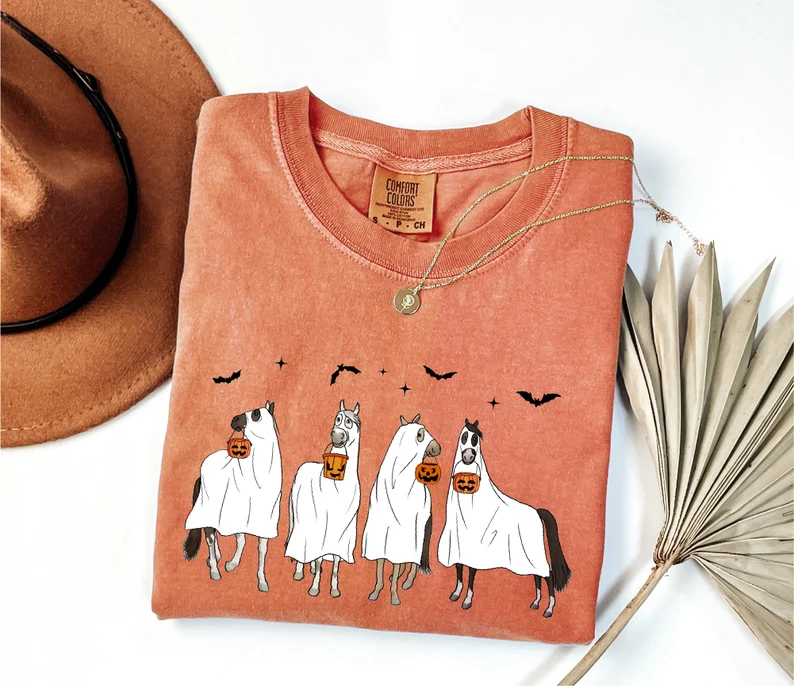 Cute Ghost Horse T-shirt