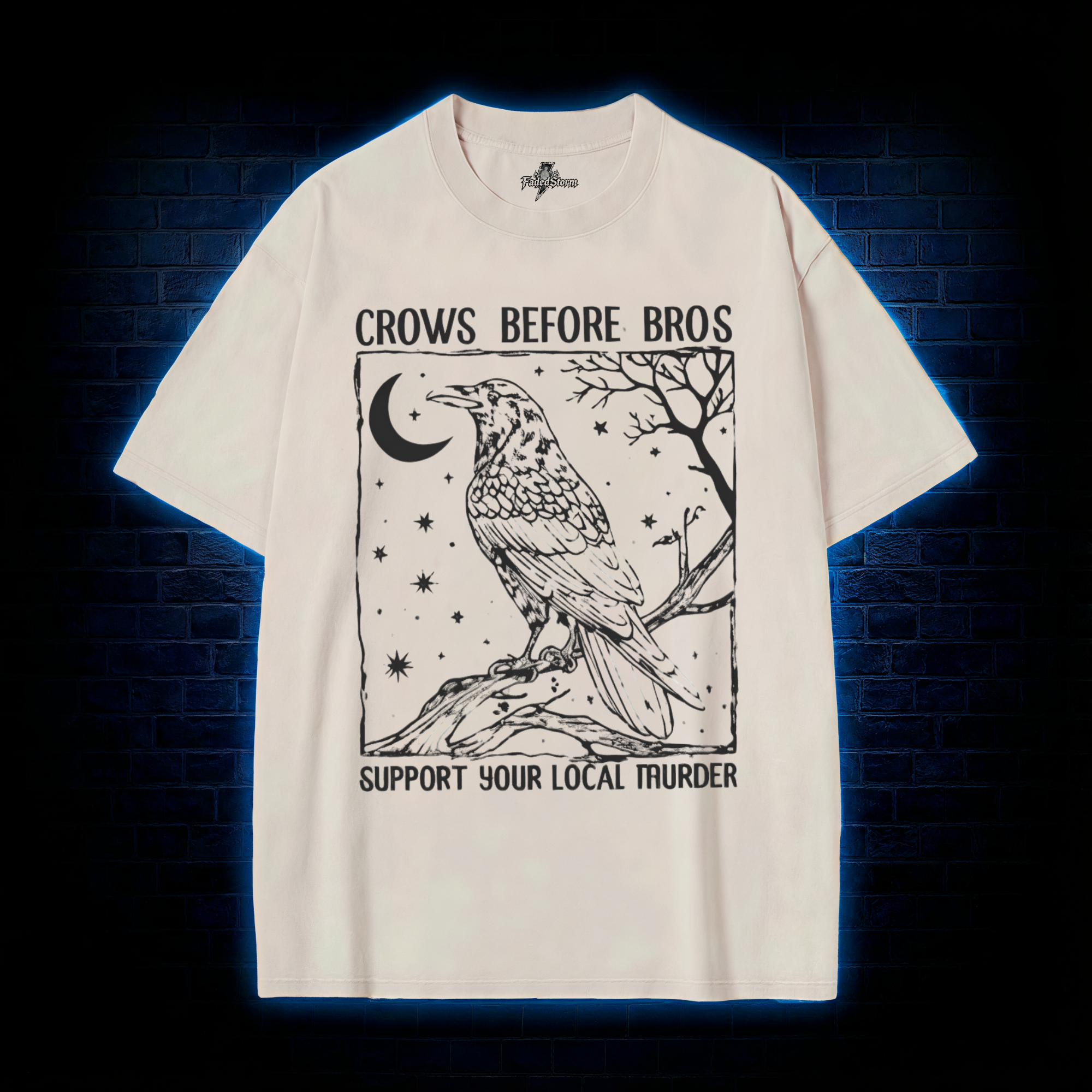 Crows Before Bros Washed T-shirt