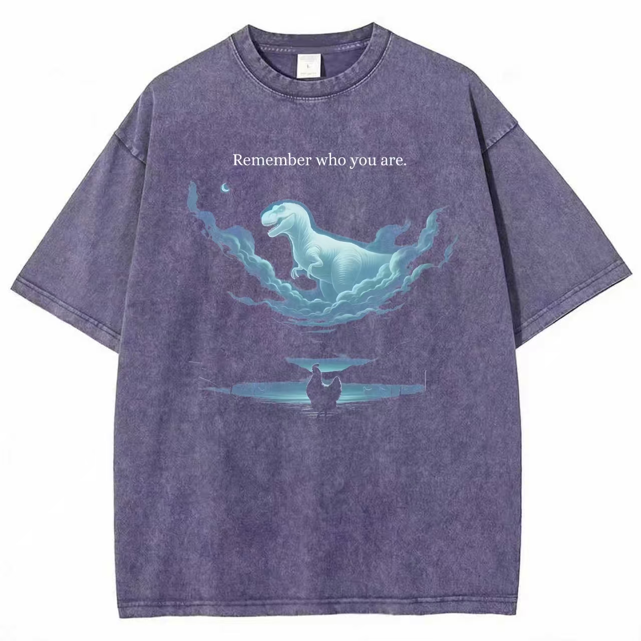"Remember Who You Are" T-Rex Spirit Graphic T-shirt