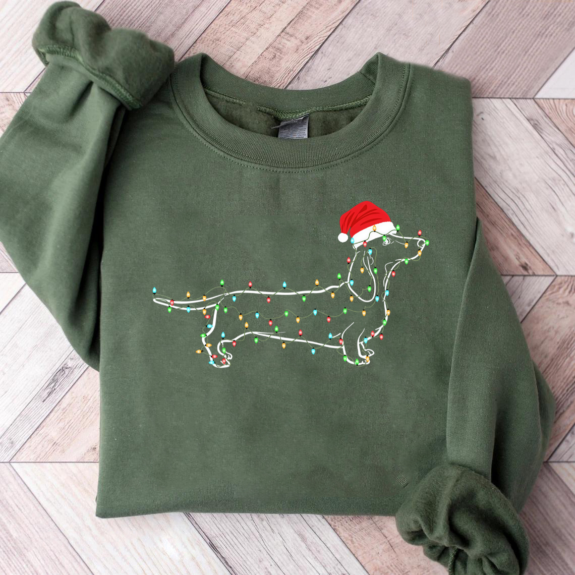 Comfort Color Dachshund Christmas T-shirt