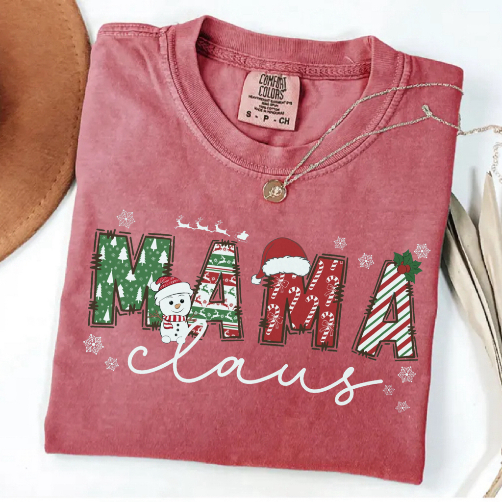 Comfort Colors Family Christmas T-shirt