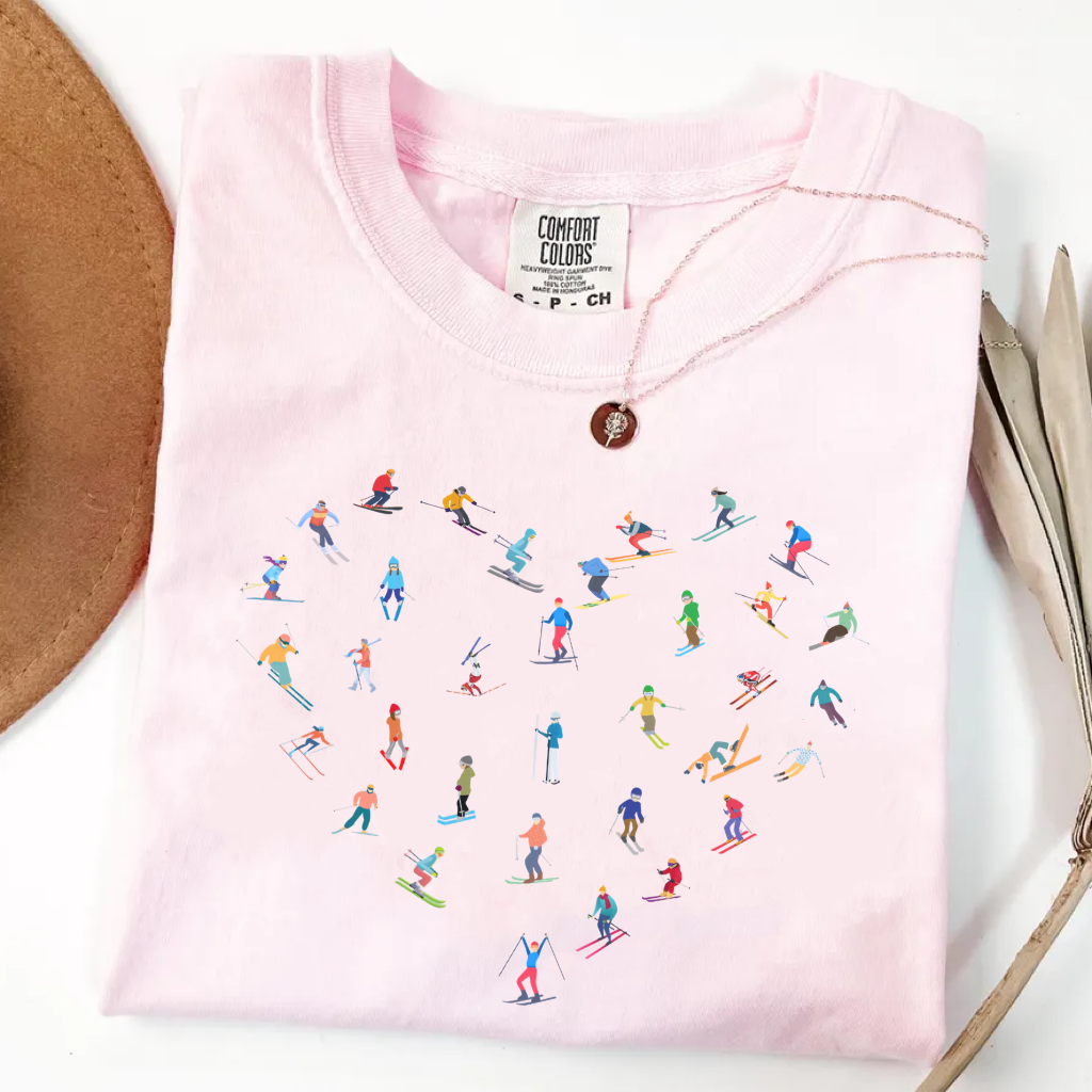 Heart Ski T-shirt