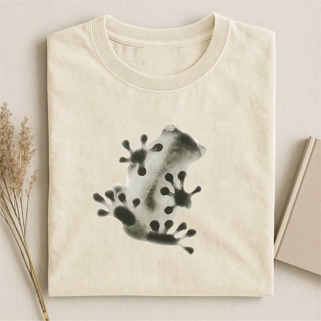 Watercolor Spotted Frog Graphic T-shirt