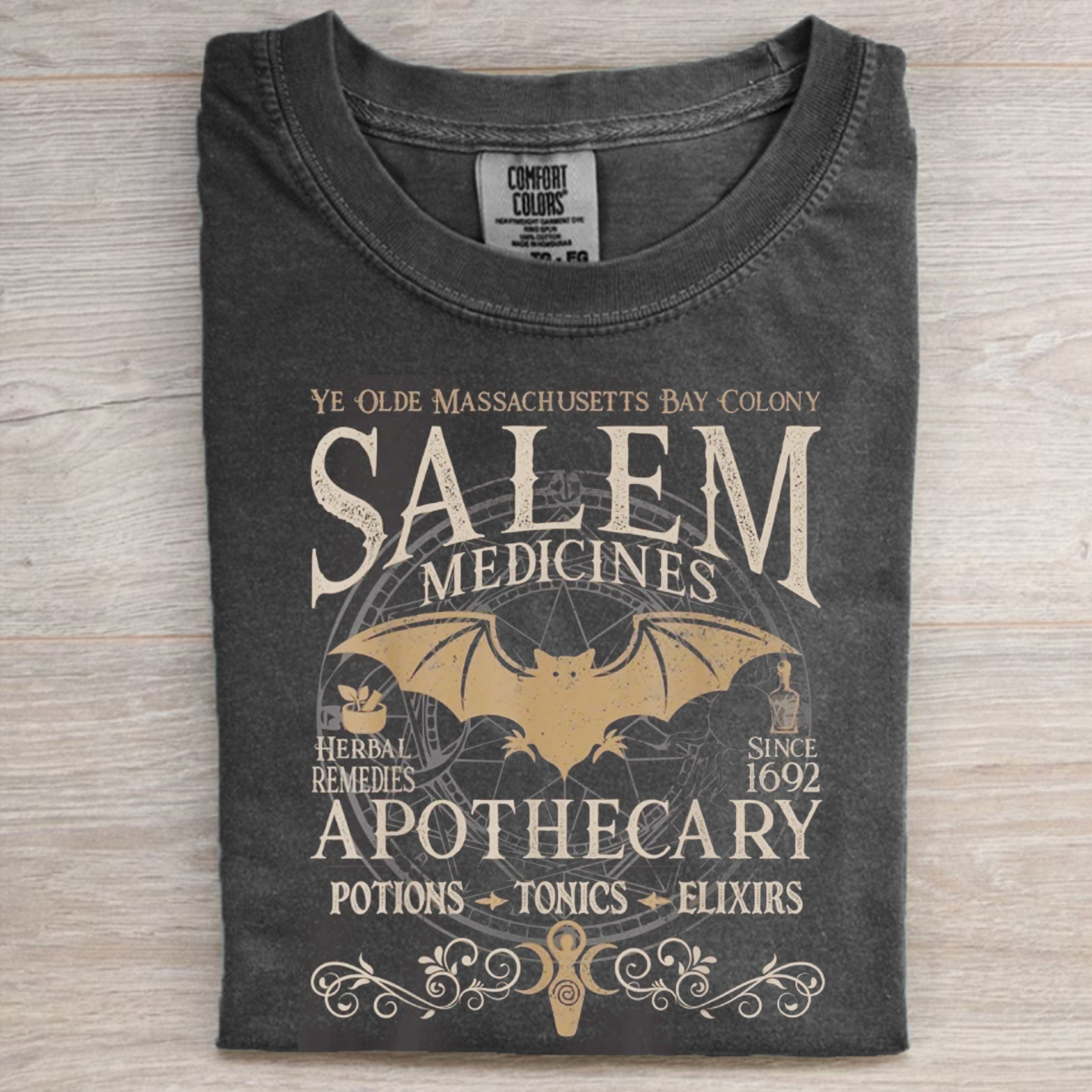 Salem Apothecary Halloween Vintage T-shirt-Lulueye
