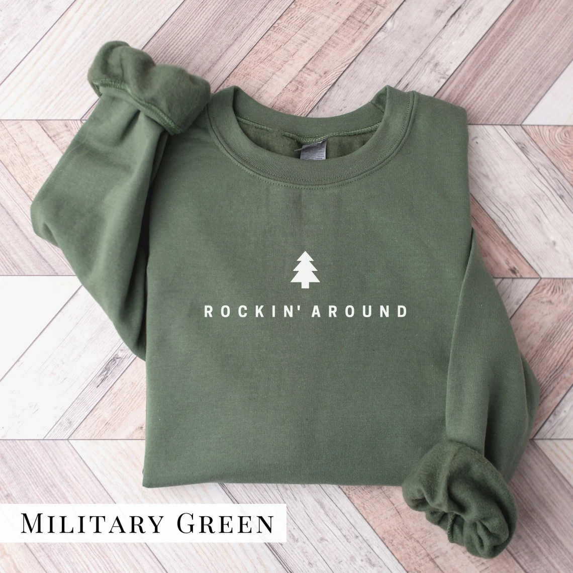 Rockin Around the Christmas Tree Sweatshirt-Lulueye