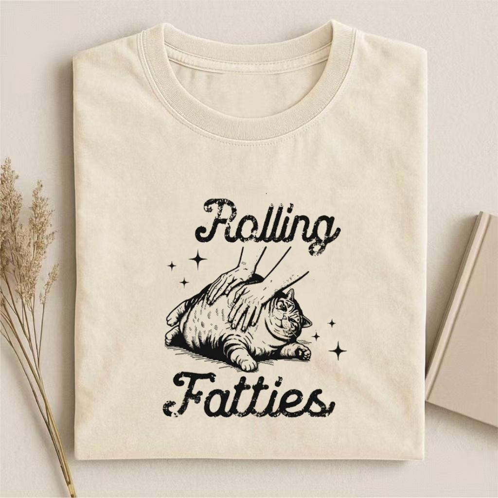 Rolling Fatties Cat T-shirt