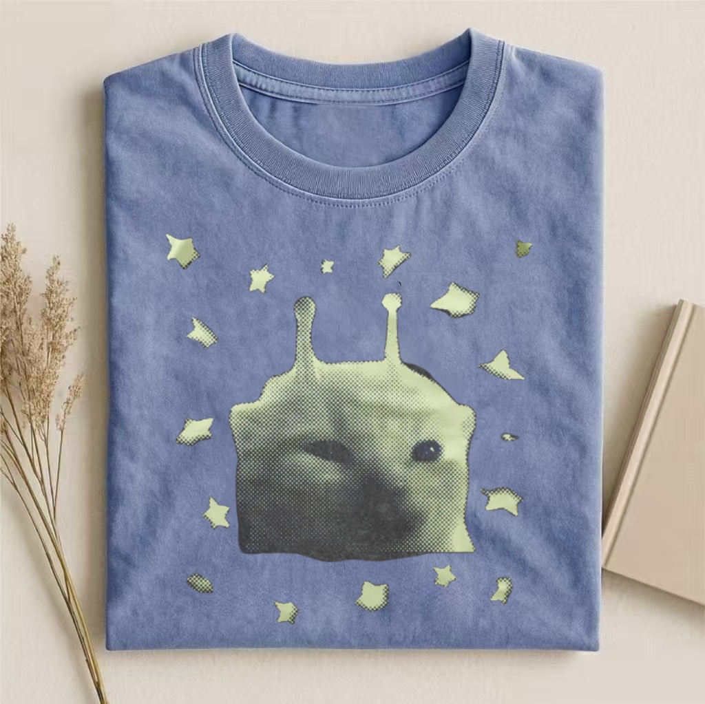 Glow-in-the-Dark Alien Meme T-shirt