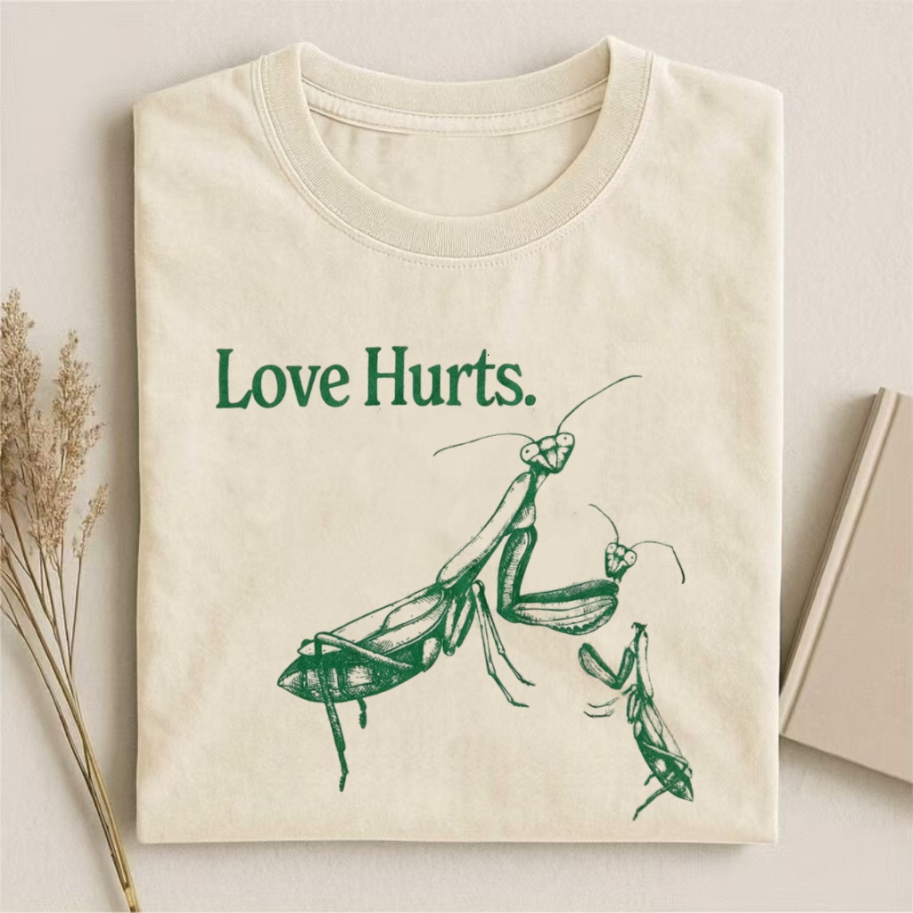 "Love Hurts" Praying Mantis Graphic T-shirt