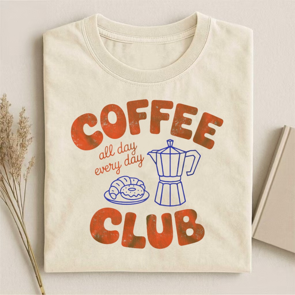 Coffee Club Vintage Graphic T-shirt