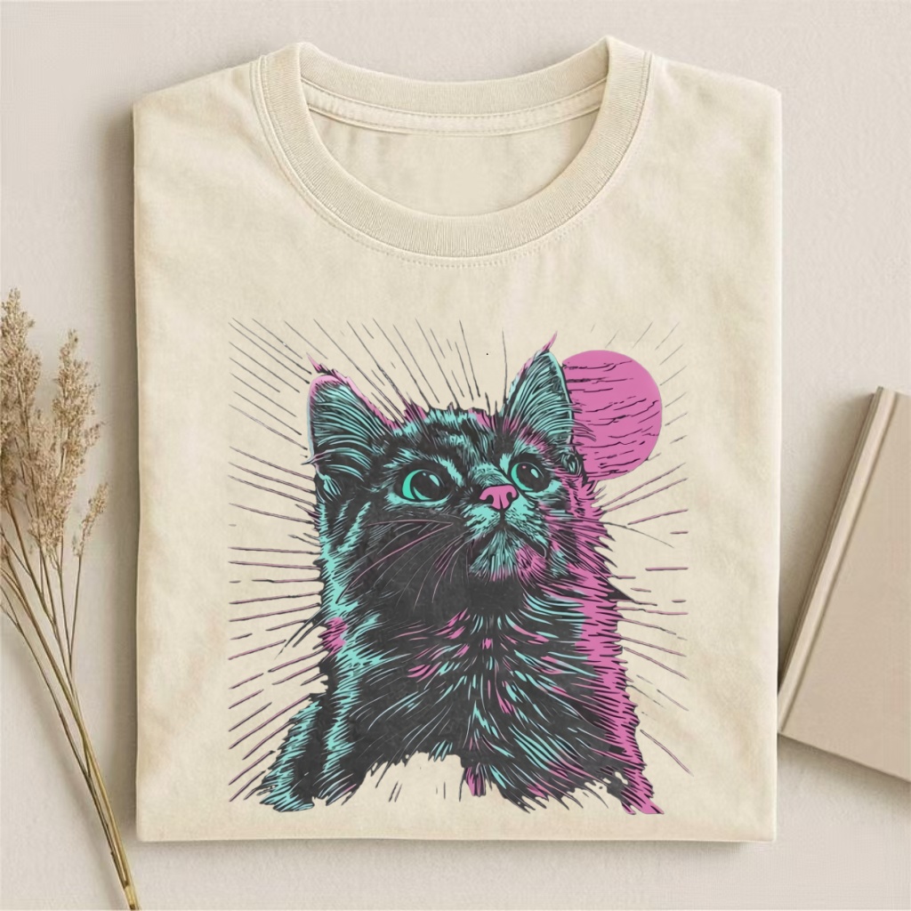 Psychedelic Cat T-shirt