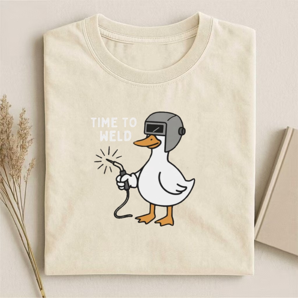 "Time To Weld" Duck Humor T-shirt