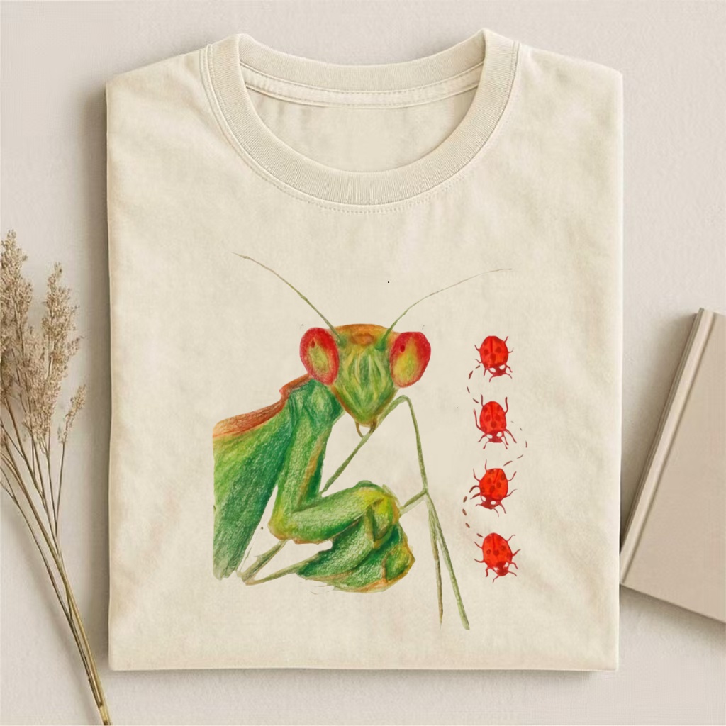 Praying Mantis & Bugs Watercolor T-shirt