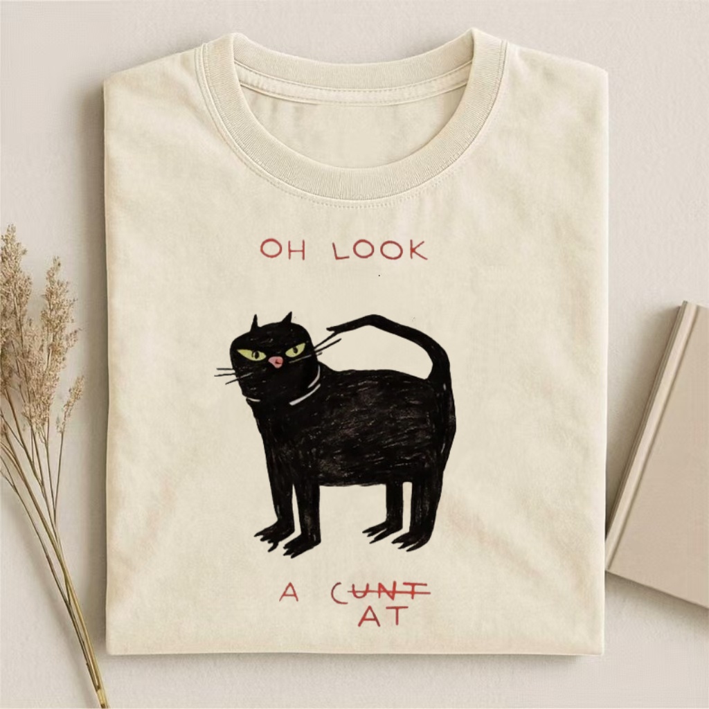 Oh Look Cat Graphic T-shirt