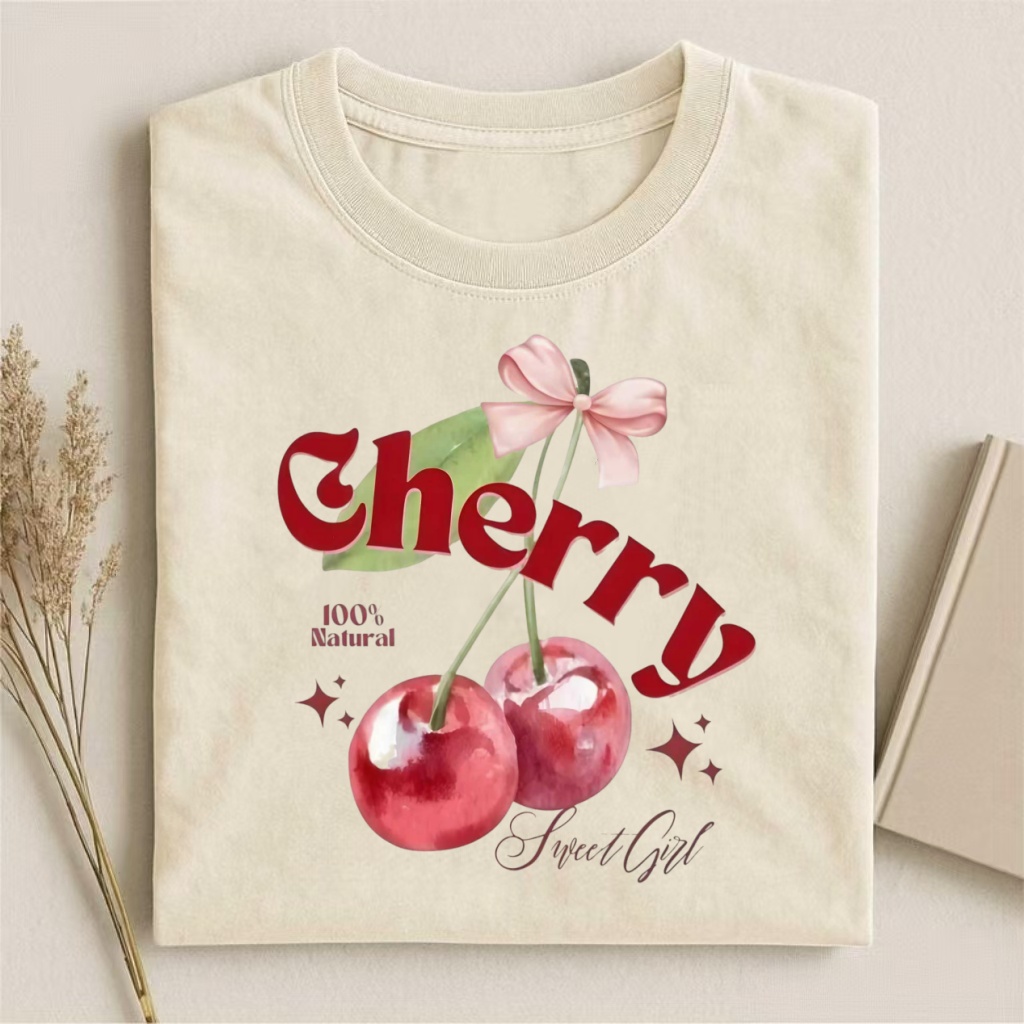 Cherry With Bow "Sweet Girl" T-shirt