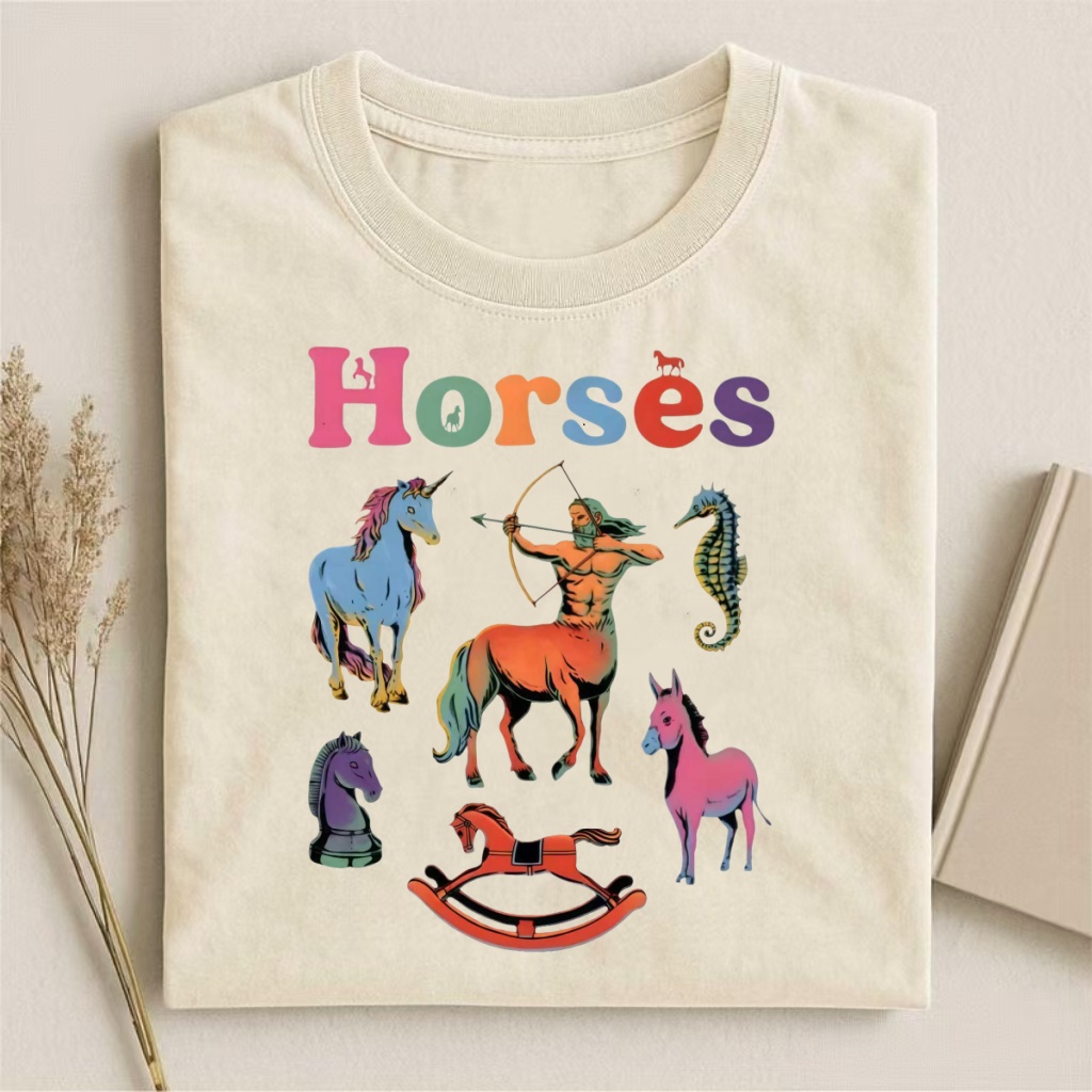 "Horses" Funny Pun Graphic T-shirt