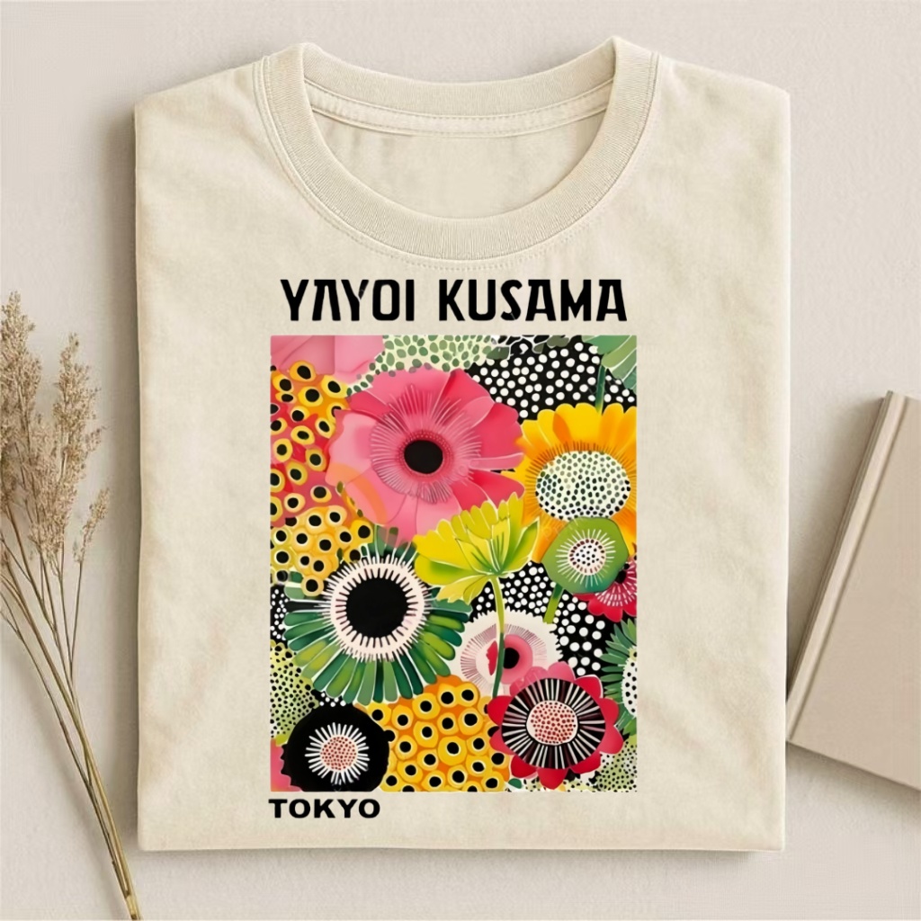 Yayoi Kusama Tokyo Floral Art T-shirt