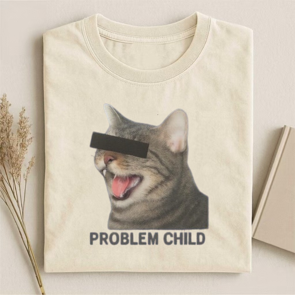 "Problem Child" Censored Cat Meme T-shirt