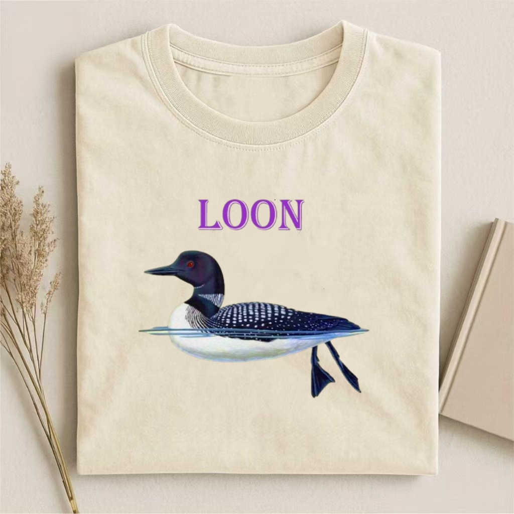 Loon Bird Wildlife Graphic T-shirt
