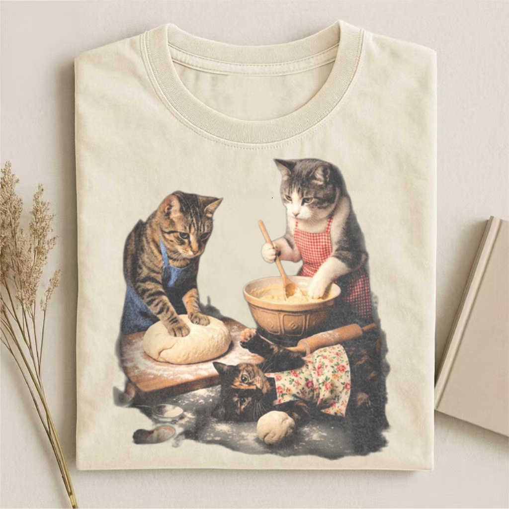 Baking Cats Family Meme T-shirt