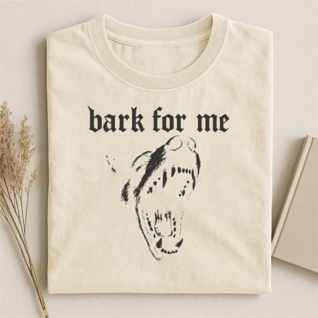 "Bark For Me" Gothic Dog Graphic T-shirt