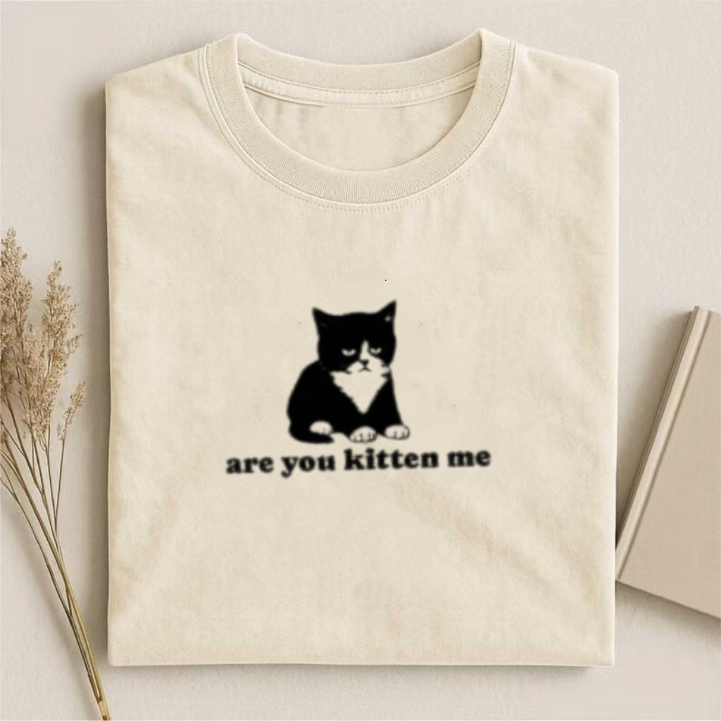 "Are You Kitten Me" Cat Pun Meme T-Shirt